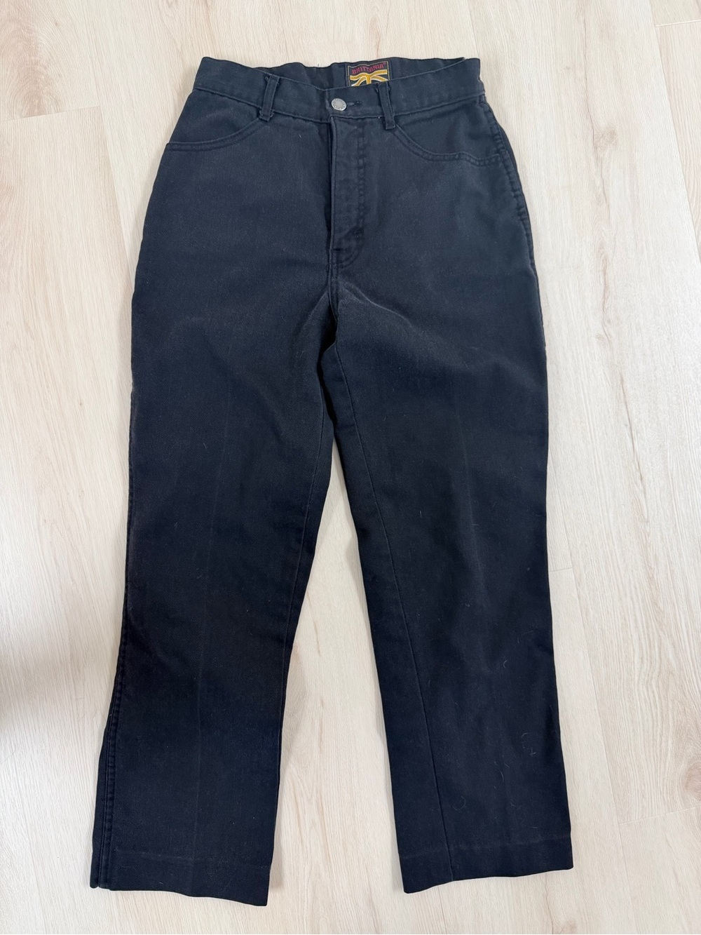 Brittania Vintage High-Rise Black Women's Jeans — Straight Fit